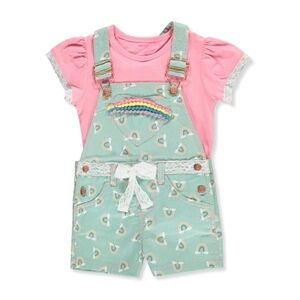 Colette Lily Rainbow Cloud Cotton Overalls